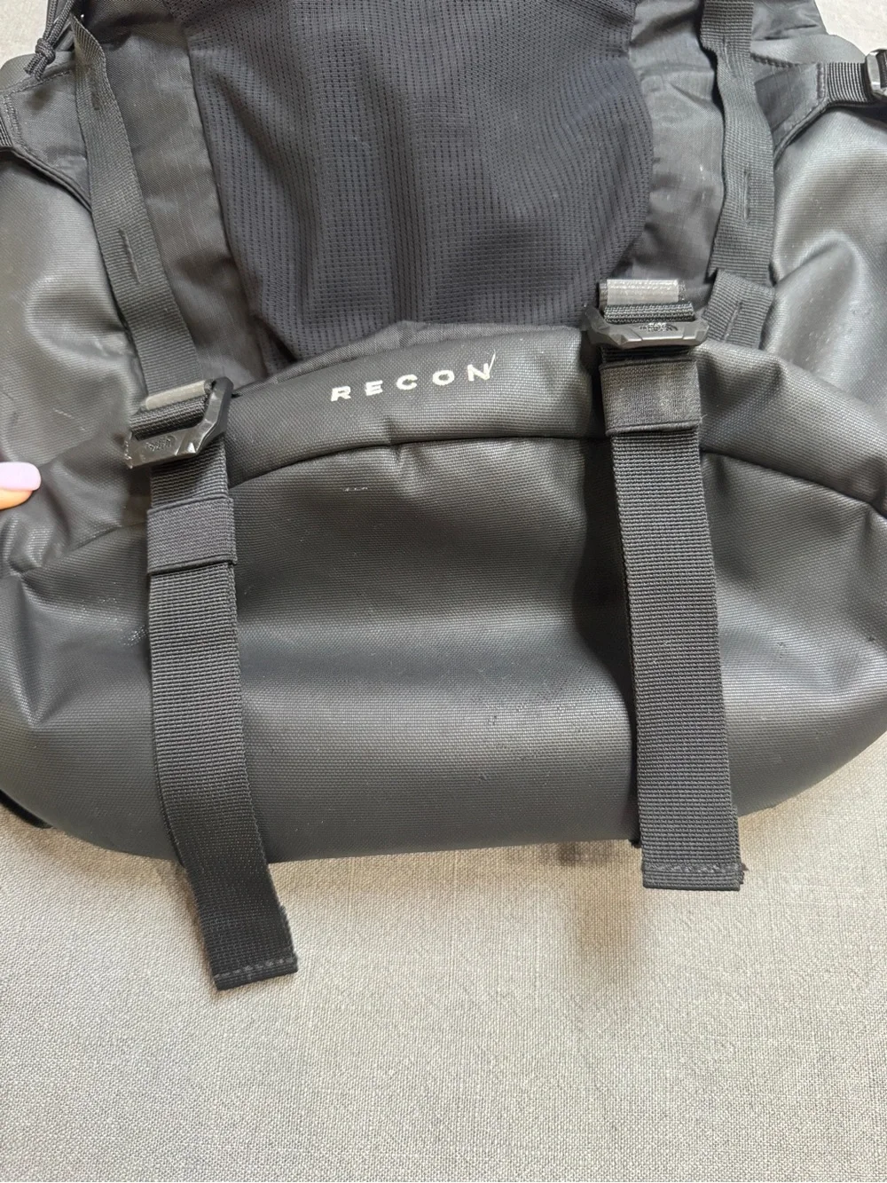 The North Face Black Recon Backpack with Front Pocket